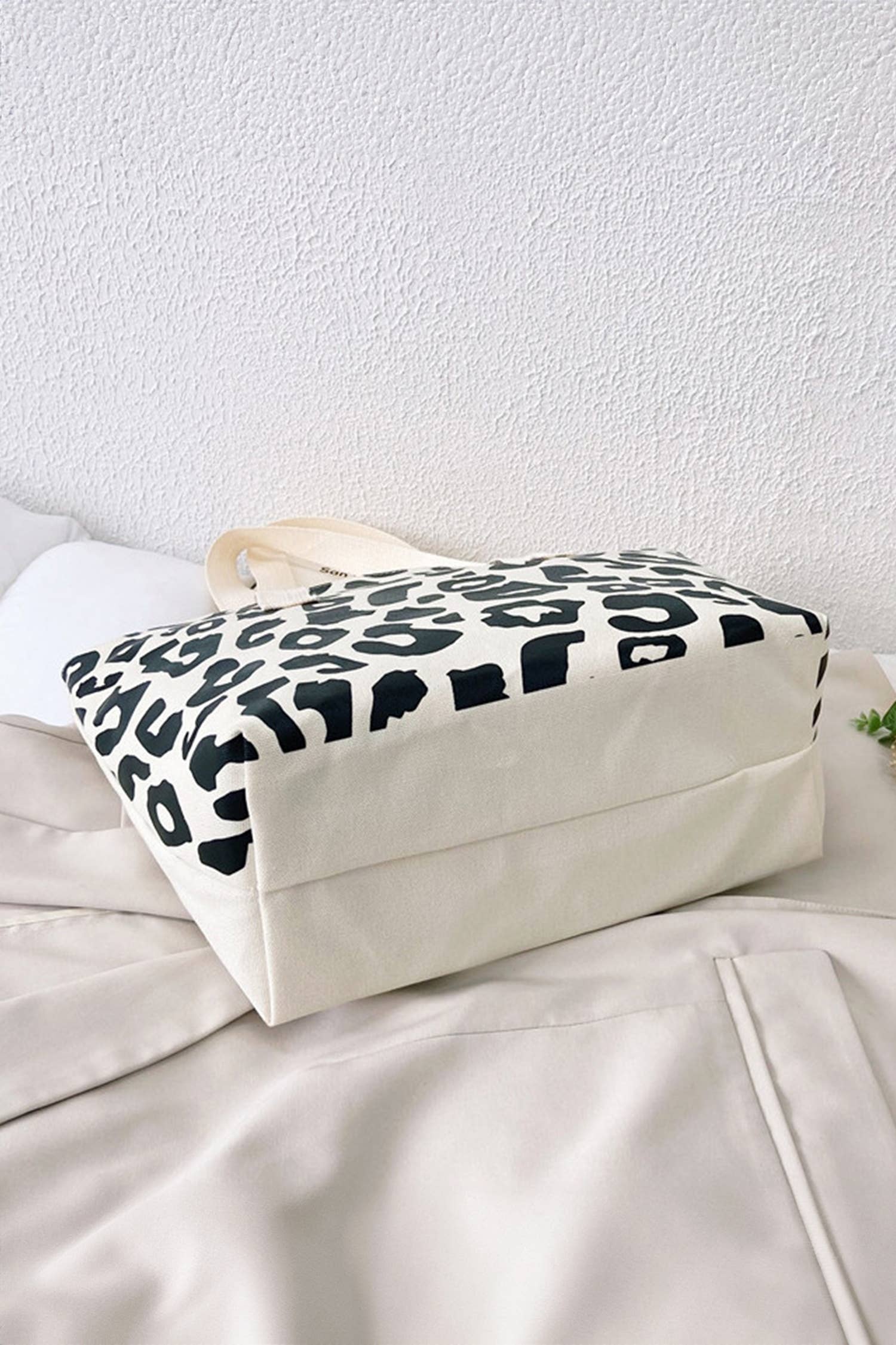 LDC Leopard Print Canvas Tote Bag