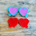 Valentines Heart Sunglasses Car Freshie
