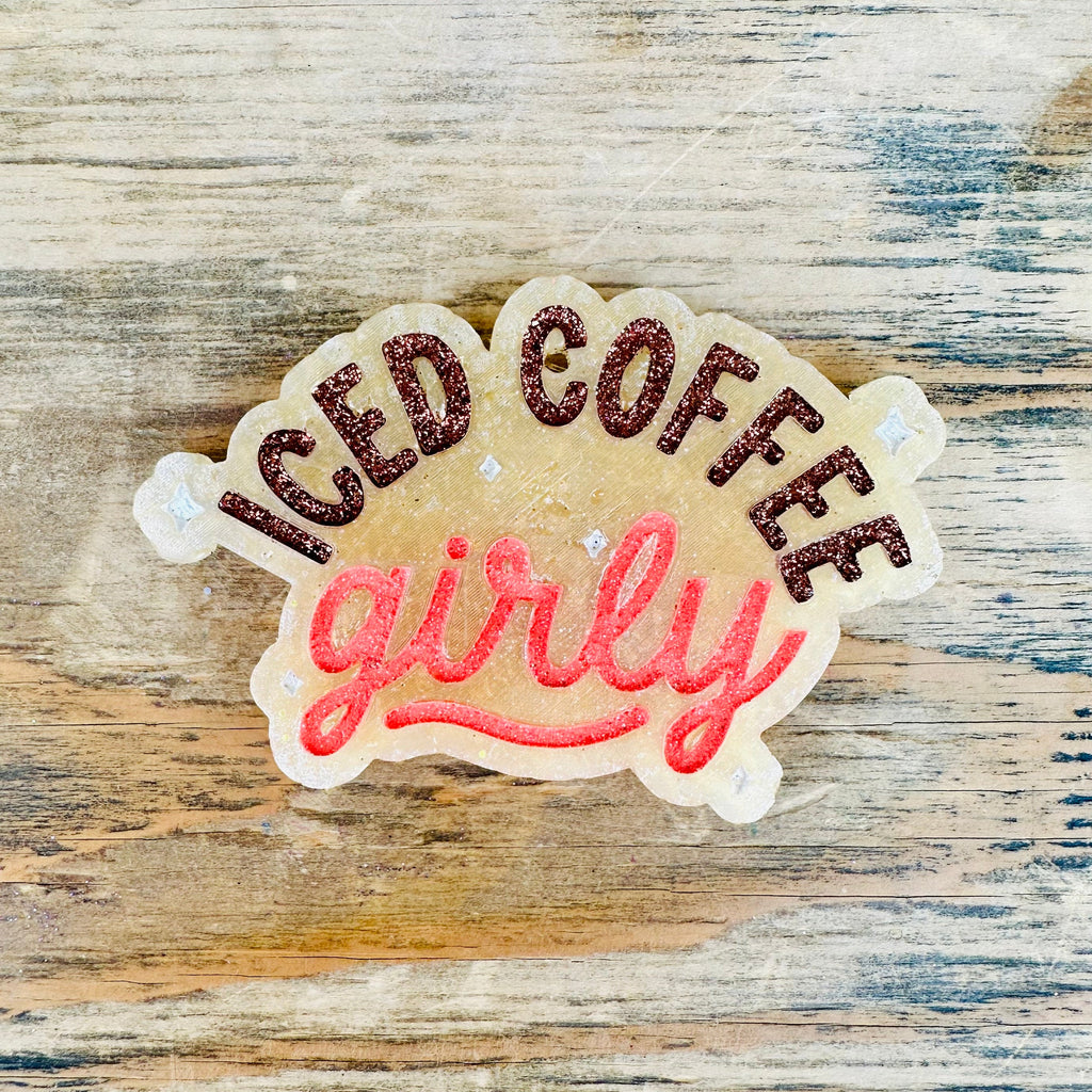 Fall "Iced Coffee Girly" Car Freshie