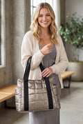0504 Soft quilted puffy tote bag SI-29804 (Pre-Order)