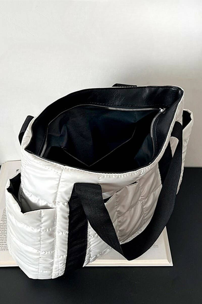 0504 Soft quilted puffy tote bag SI-29804 (Pre-Order)