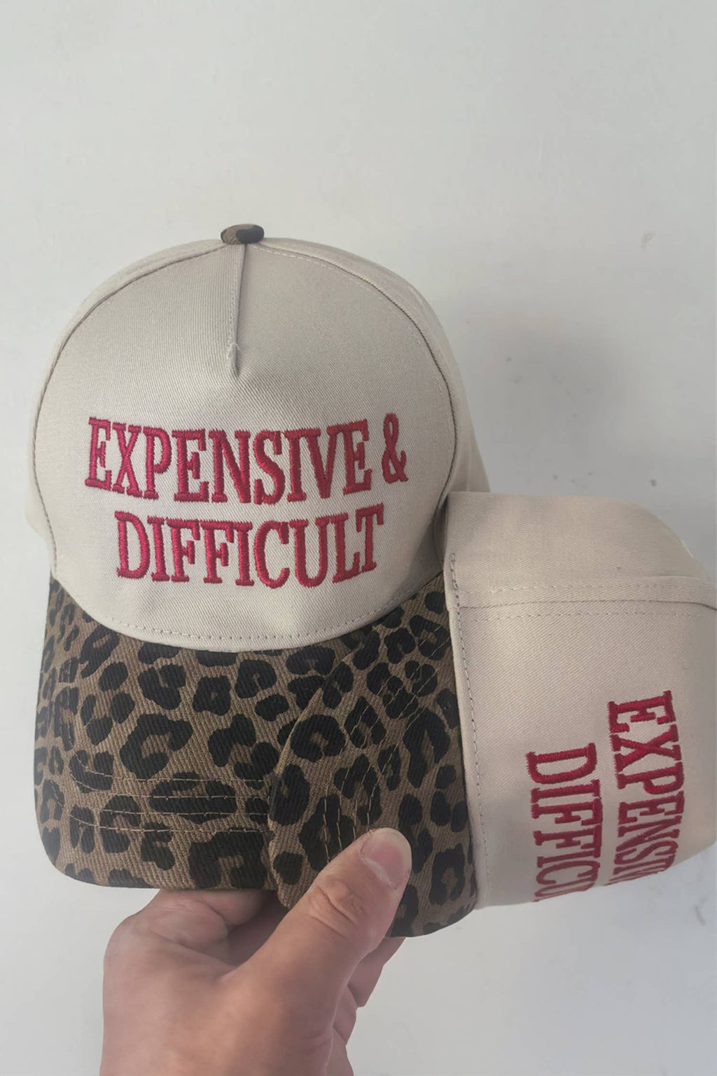 LDC EXPENSIVE & DIFFICULT Leopard Contrast Brim Cap