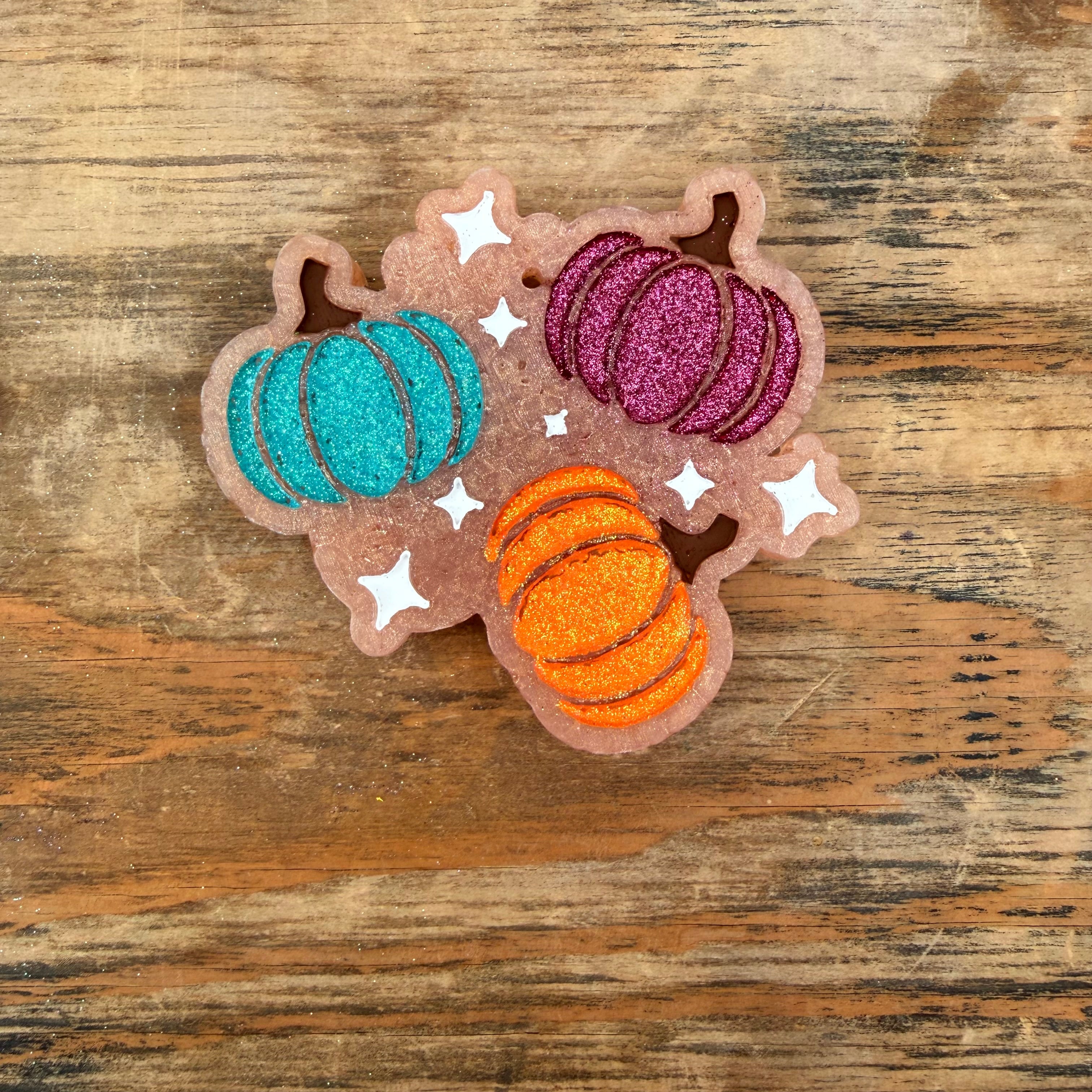 Fall Triple Pumpkin Car Freshie