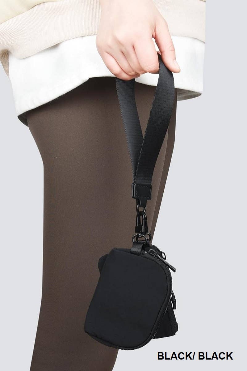 SI-26443 Dual Pouch Wristlet Keychain Wallet