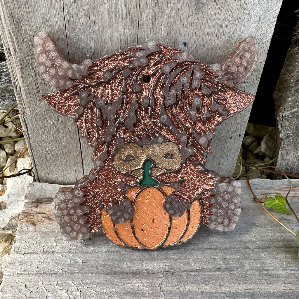 Fall Highland Cow Car Freshie