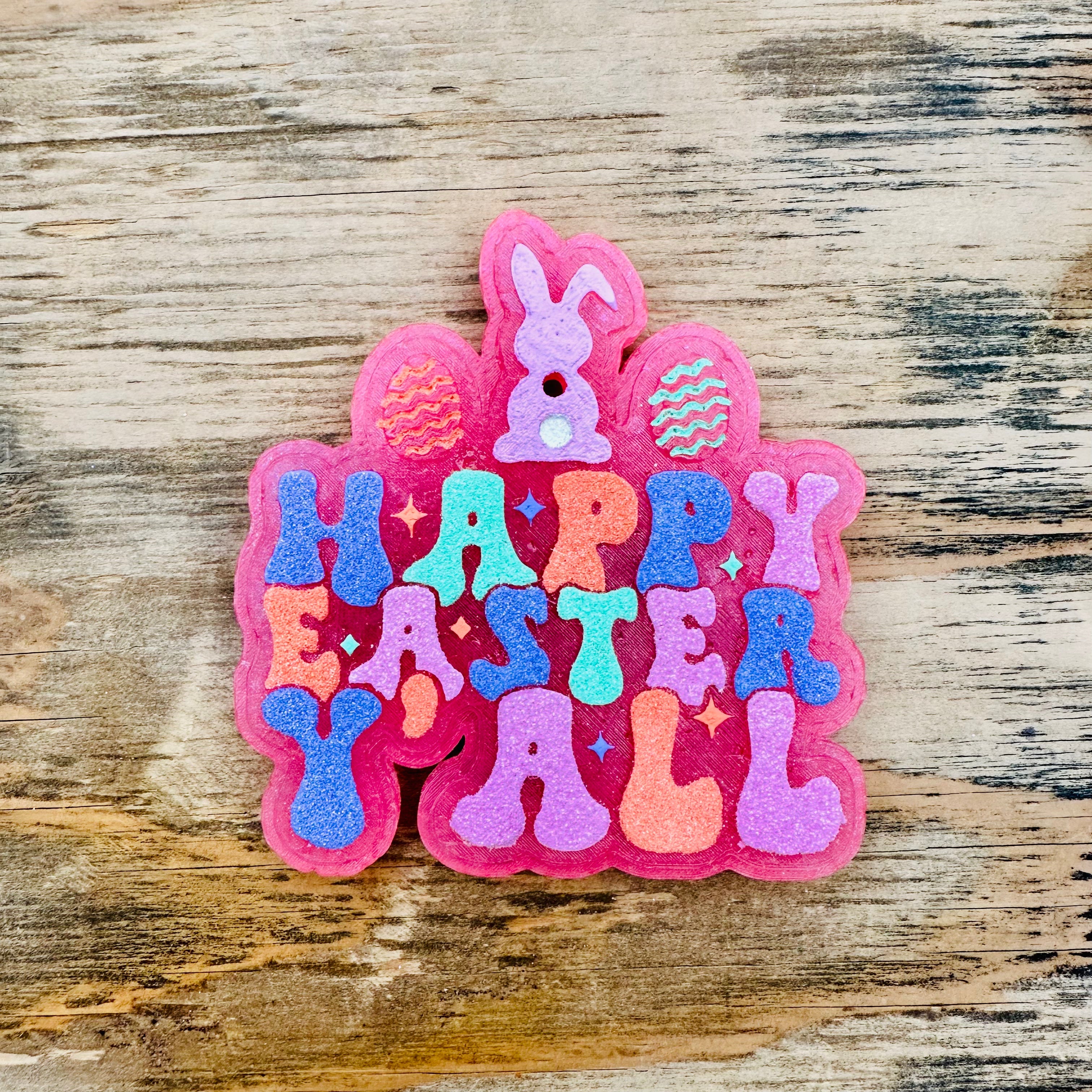 "Happy Easter Y'all" Car Freshie
