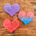 Heart with Glitter Car Freshie