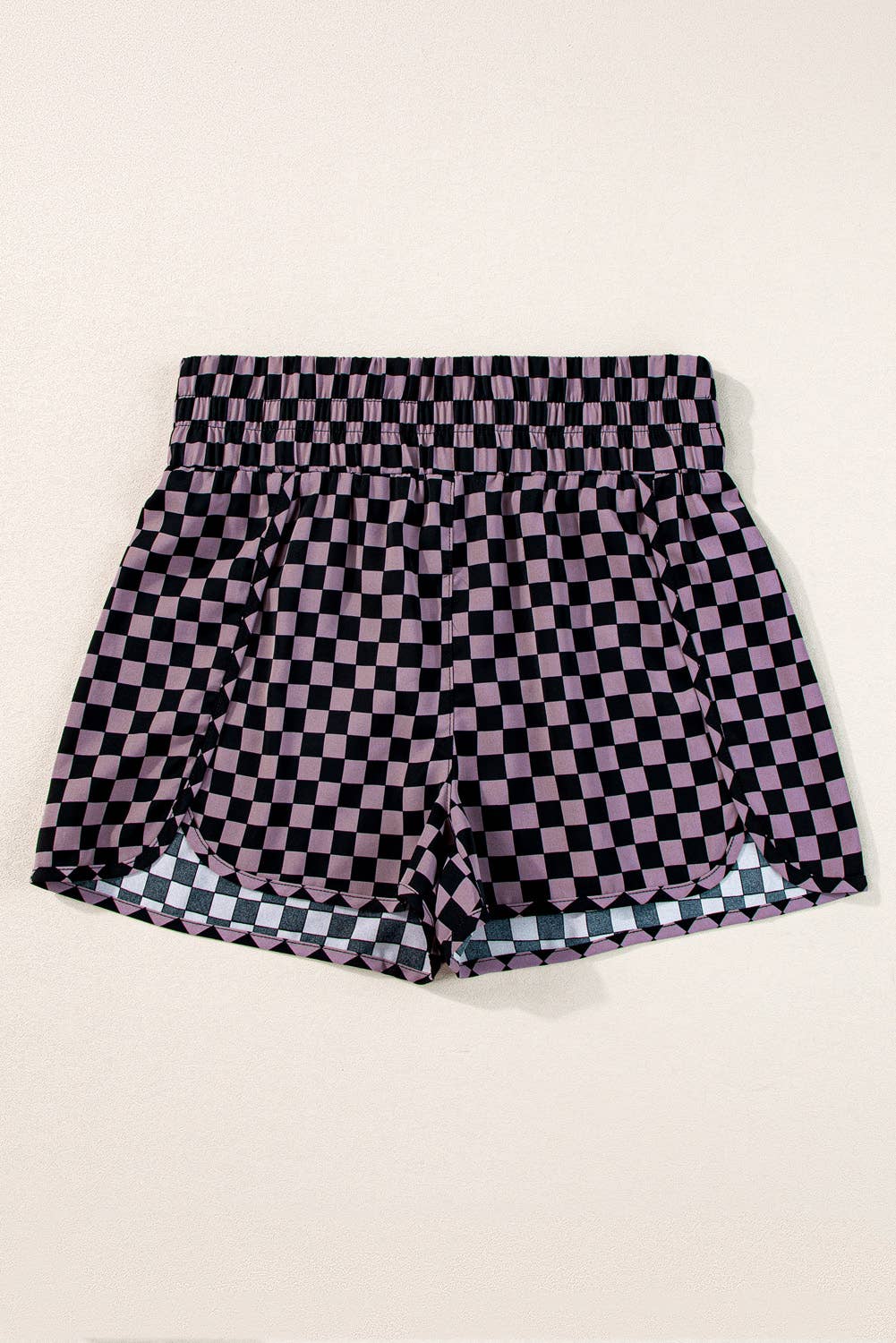 LDC Plaid High Waisted Athletic Shorts