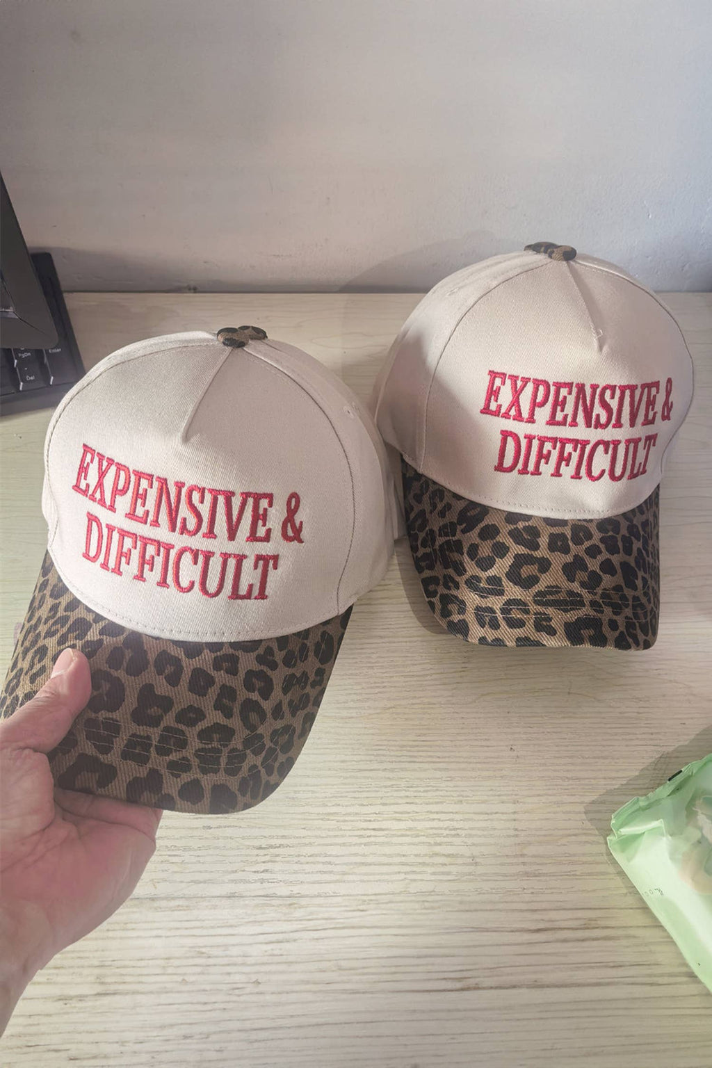 LDC EXPENSIVE & DIFFICULT Leopard Contrast Brim Cap